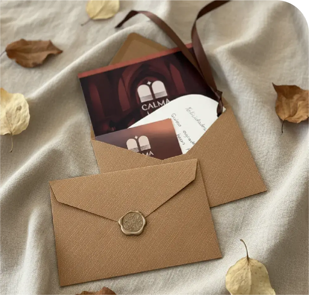 Tarjeta regalo de Calma Hammam para regalar un ritual, un masaje o Linfanew